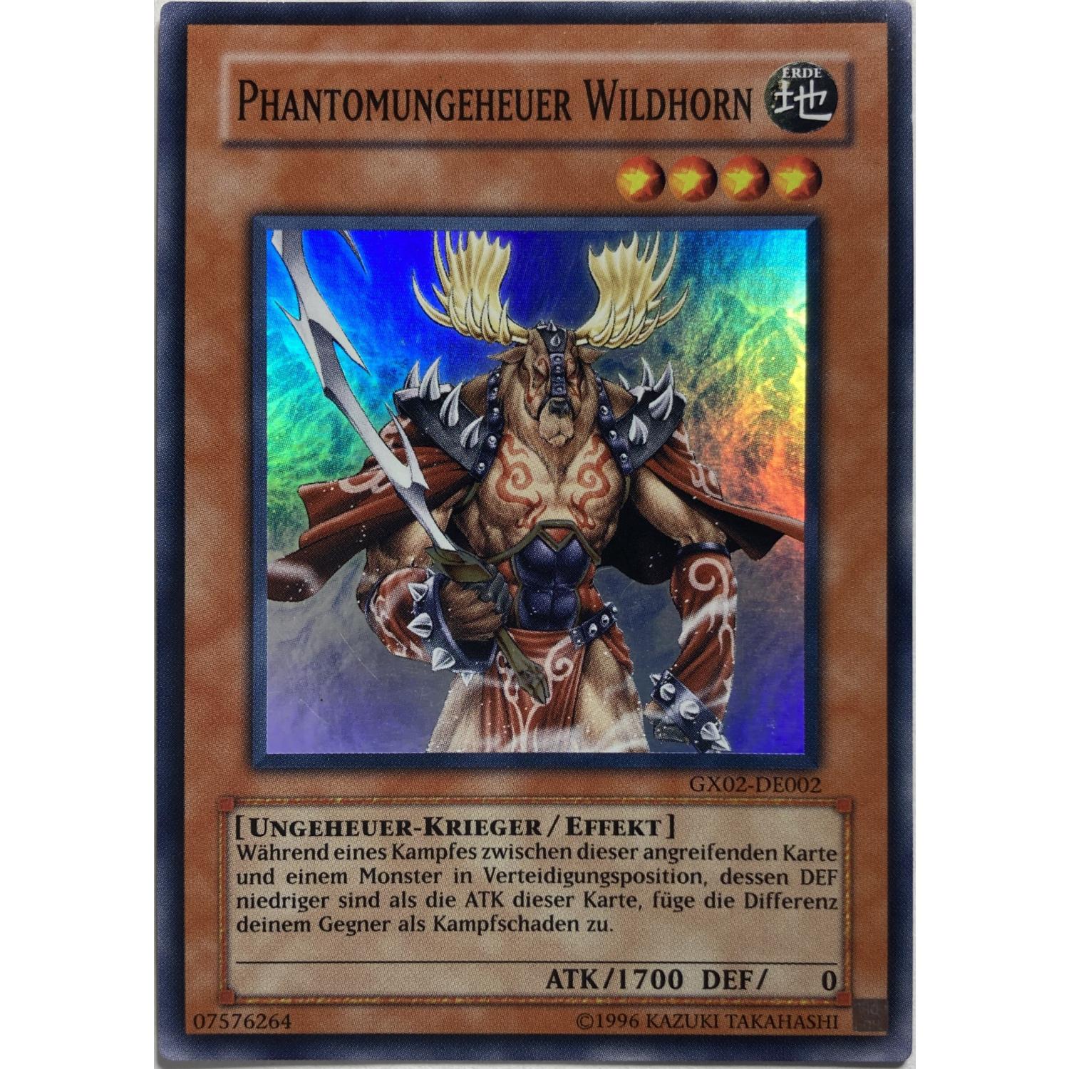 Phantomungeheuer Wildhorn GX02-DE002 Super Rare Deutsch